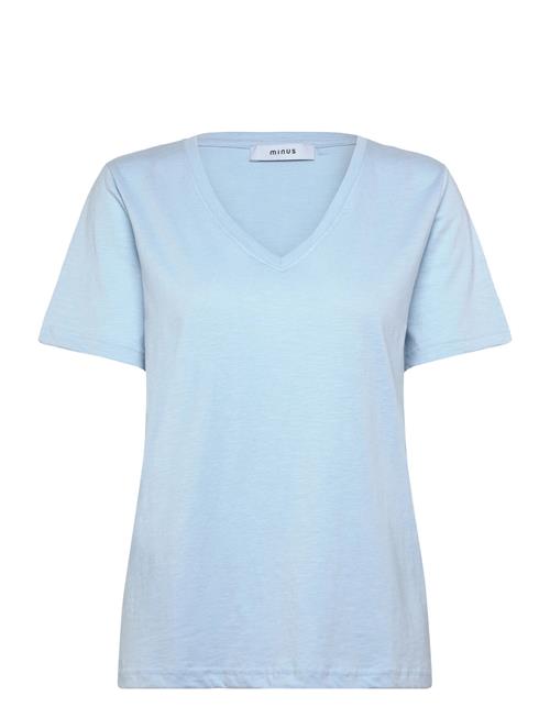 Leti V-Hals T-Shirt Minus Blue