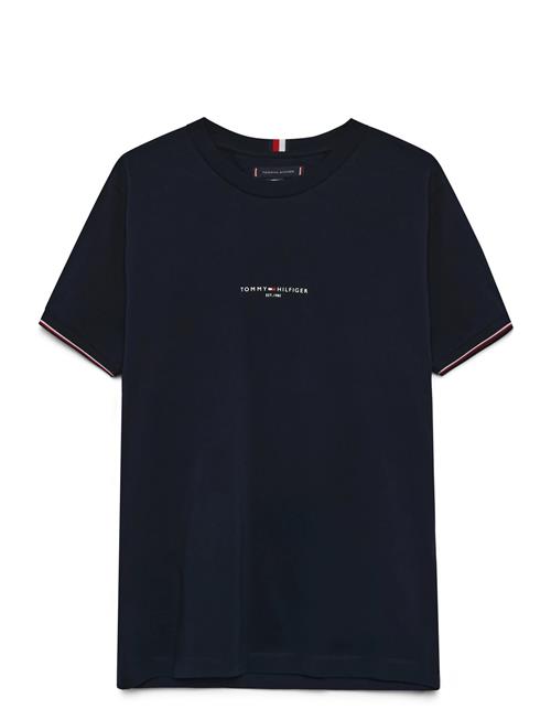 Tommy Logo Tipped Tee Tommy Hilfiger Navy