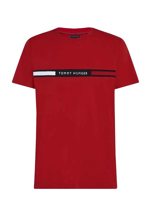 Hilfiger Chest Insert Tee Tommy Hilfiger Red