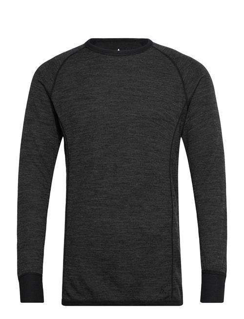 Bradley M Merino Wool Baselayer Top Whistler Grey