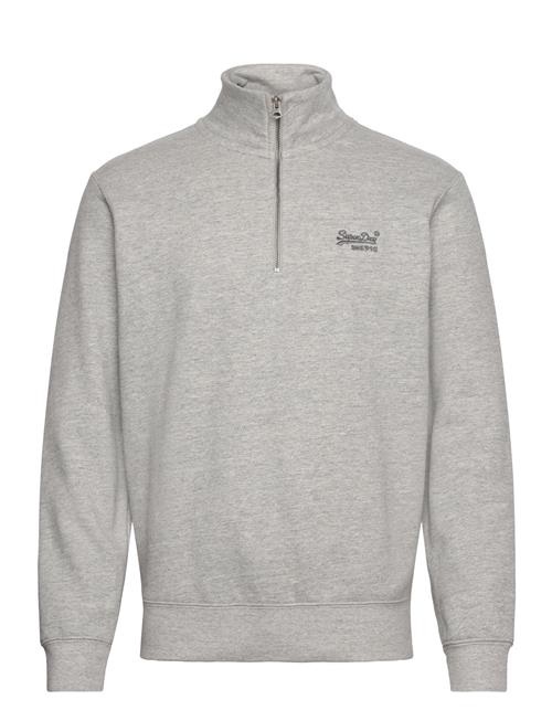 Essential Logo Half Zip Superdry Grey