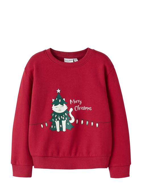 Nmfvismas Ls Nreg Sweat Bru Name It Red