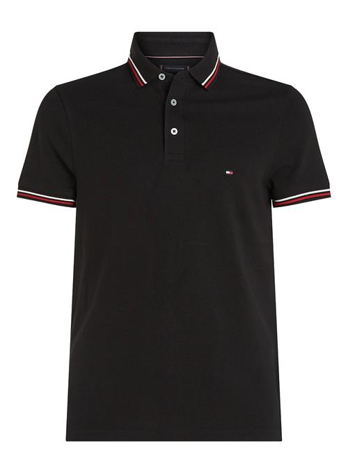 Tipped Slim Fit Polo Tommy Hilfiger Black