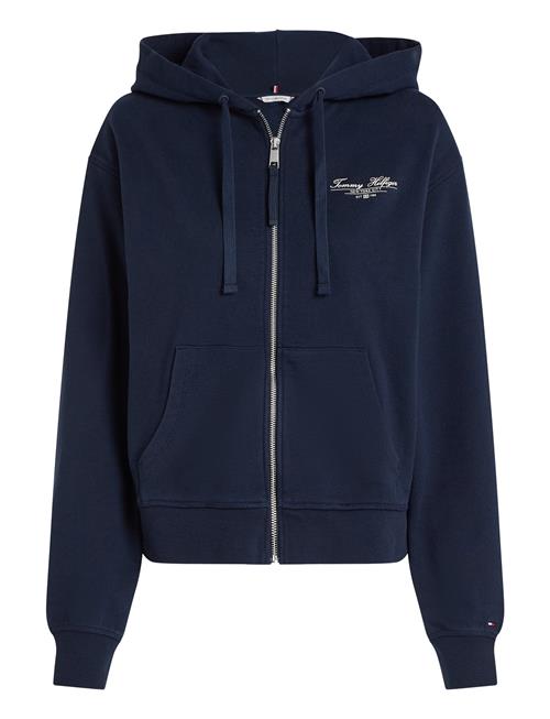 Reg Script Zip Hoodie Tommy Hilfiger Navy