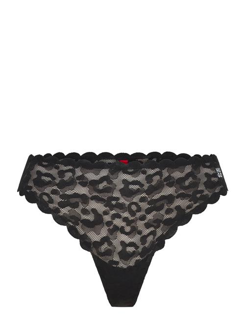 Thong Leo Lace HUGO Black