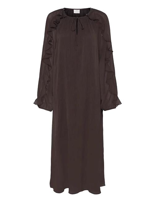 Kamila Chiffon Dress Kaffe Brown