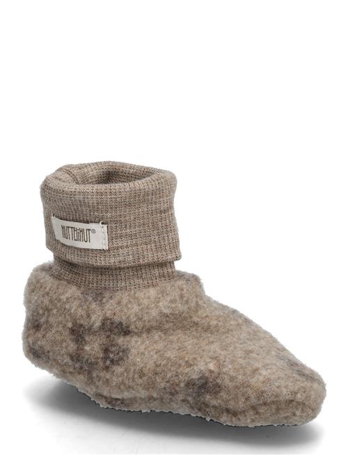 Footies Wool Fleece 2-Layer Huttelihut Beige