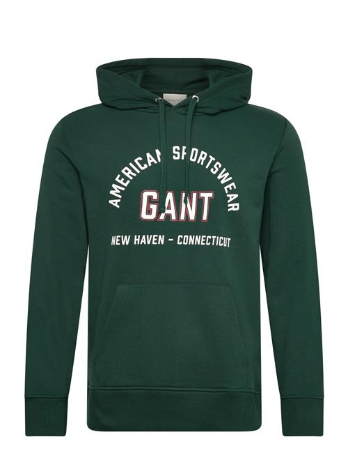 Printed Graphic Hoodie GANT Green