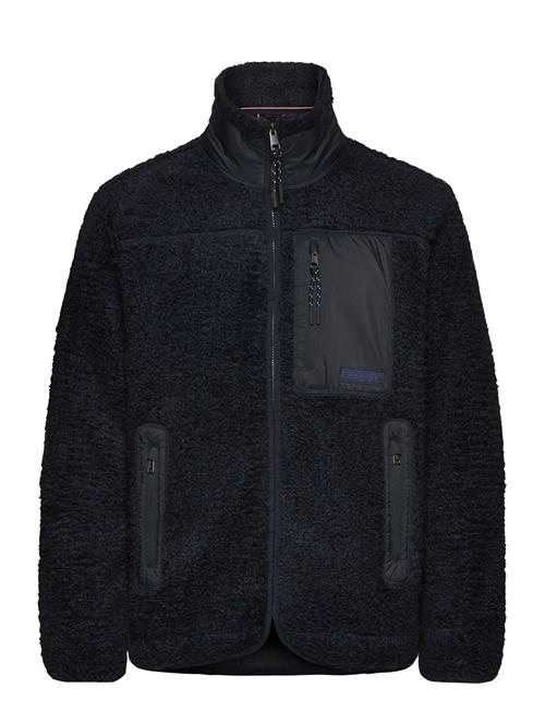 Teddy Fleece Zip Through Tommy Hilfiger Black