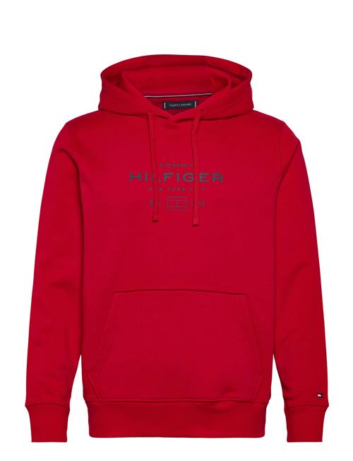 Oval Graphic Hoodie Tommy Hilfiger Red