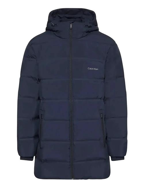Ls Bonded Chnnld Long Hooded Puf Calvin Klein Navy