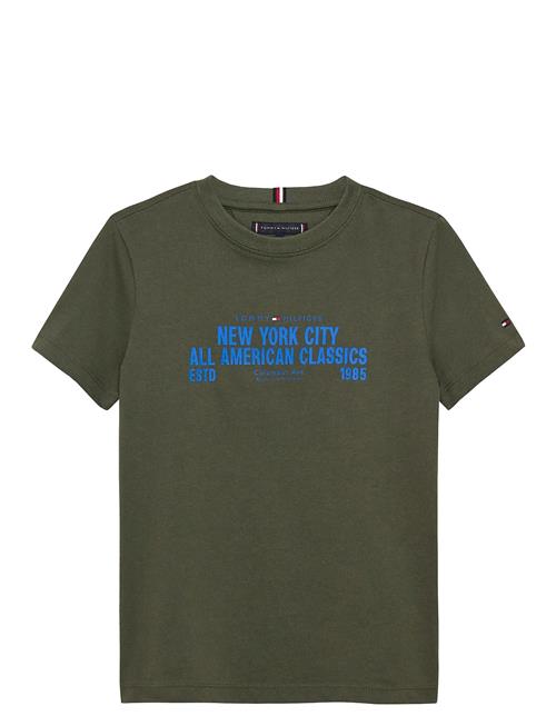 Nyc Print Graphic Tee Ss Tommy Hilfiger Khaki