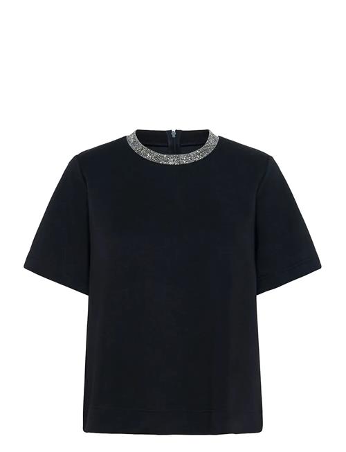 Slmarigold Embellished Tee Soaked In Luxury Black