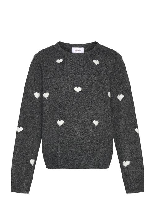 Vmdoffy Intarsia Ls O-Nck Pullover Girl Vero Moda Girl Grey