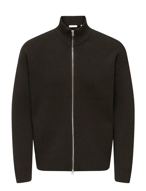 Onsblake Ds High Neck Cardigan Knit ONLY & SONS Brown