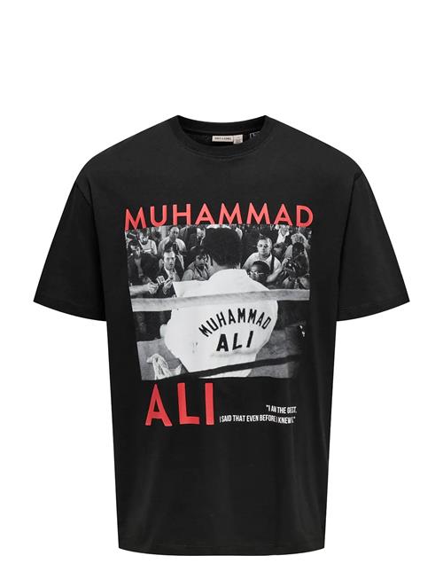 Onsmuhammad Ali Rlx Ss Lic Tee ONLY & SONS Black