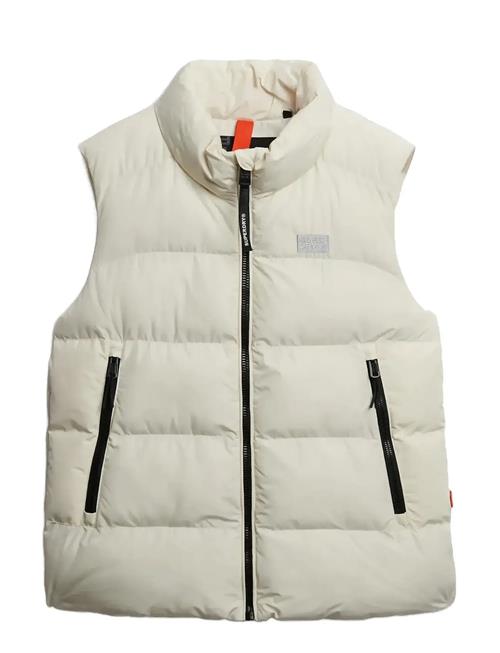Sports Puffer Gilet Superdry Cream