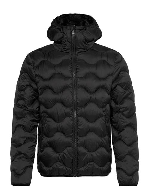 Hooded Quilted Wave Padded Jkt Superdry Sport Black