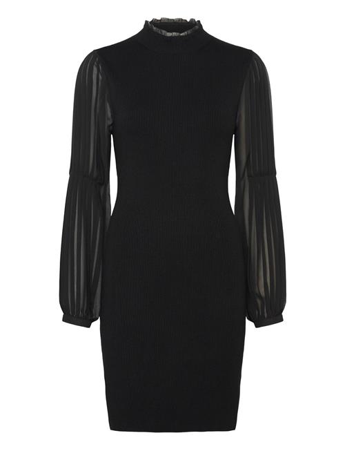 Krista Mix Ls Short Dress French Connection Black