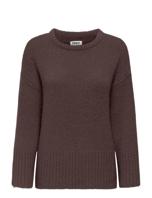 Onlmaggie Life Ls Loose O-Neck Cc Knt ONLY Brown
