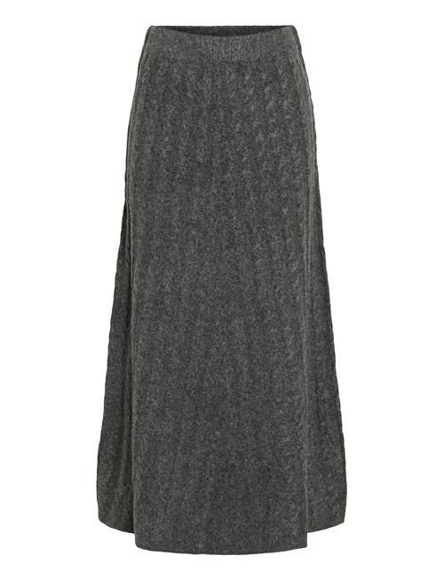 Virelli Ankle Cable Knit Skirt/Bfs Vila Grey