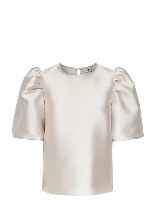 Onlmanny 2/4 Heavy Satin Top Wvn Cs ONLY Cream