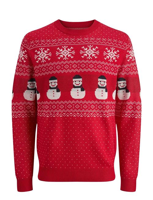 Jack & Jones Jjxmas Andrew Knit Crew Neck Jnr Jack & J S Red