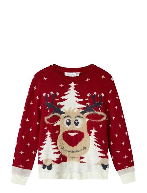 Nknrebo Ls Knit Box Name It Red