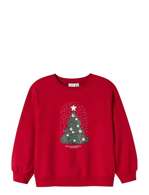 Nkfrili Ls Nreg Sweat Bru Box Name It Red