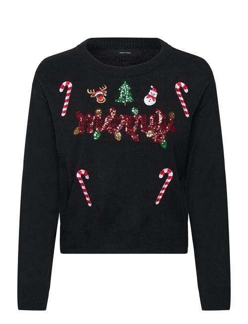 Vmglitter Ls O-Neck Xmas Box Vero Moda Black
