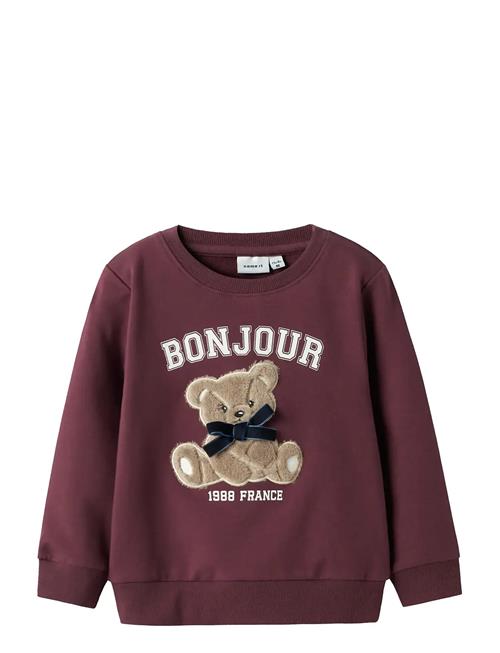 Nmfrear Ls Sweat Bru Name It Burgundy