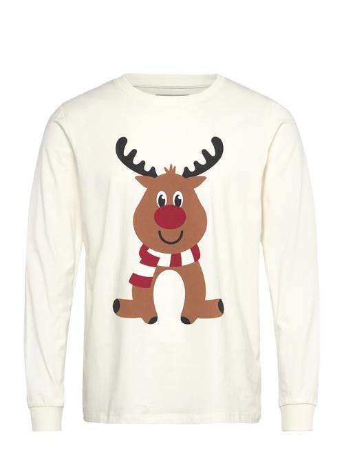 The Reindeer Pyjamas Top Happy Seasons Cream