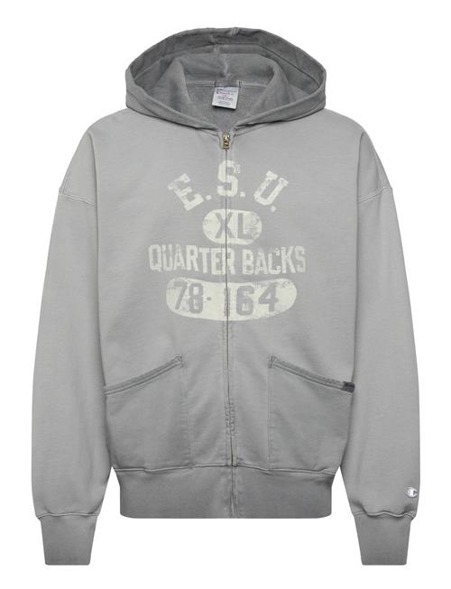Full Zip Hoodie Sweatshirt Champion Grey