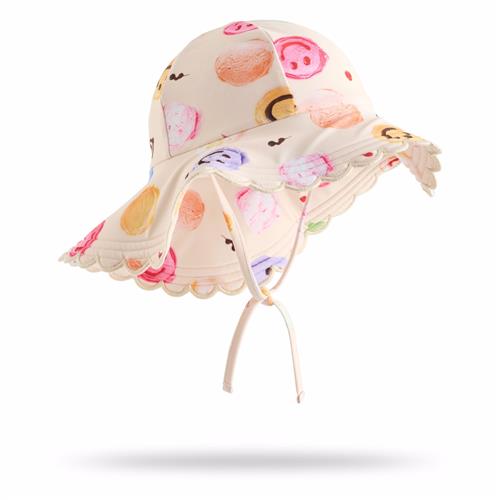 Molo Nuka Badehætte Smile Scoops  Smile Scoops 1-2 Y  Hvid  1-2 år  kvinde