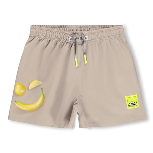 Molo Niko Board Shorts Happy Solid  Happy Solid 122/128 cm  Beige  122/128 cm  mand