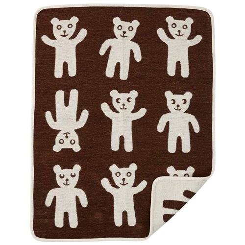 Klippan Yllefabrik Klippan Bruno Bomuldstæppe Brown One Size Cotton Brun  One Size  unisex