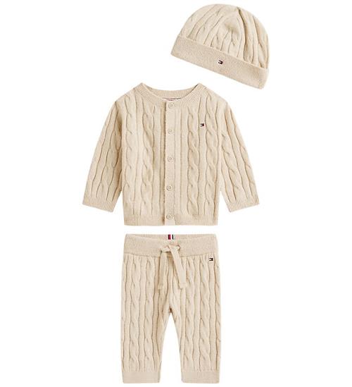 Tommy Hilfiger Gaveæske - Bukser/Cardigan/Hue - Strik - Cable -