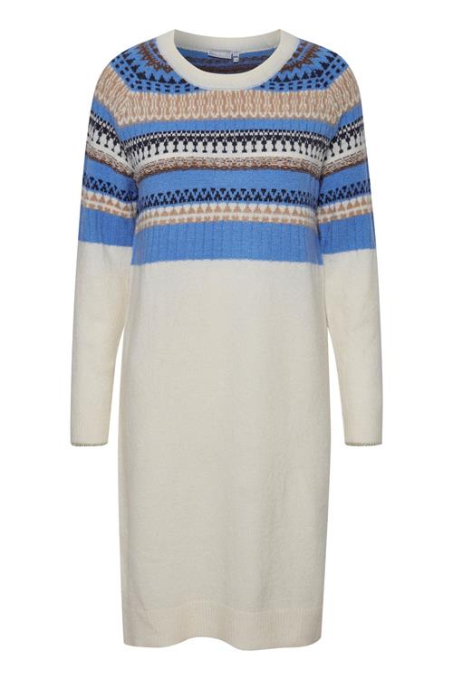 Fransa Kjole 'Isabella'  beige / blå / brun / sort