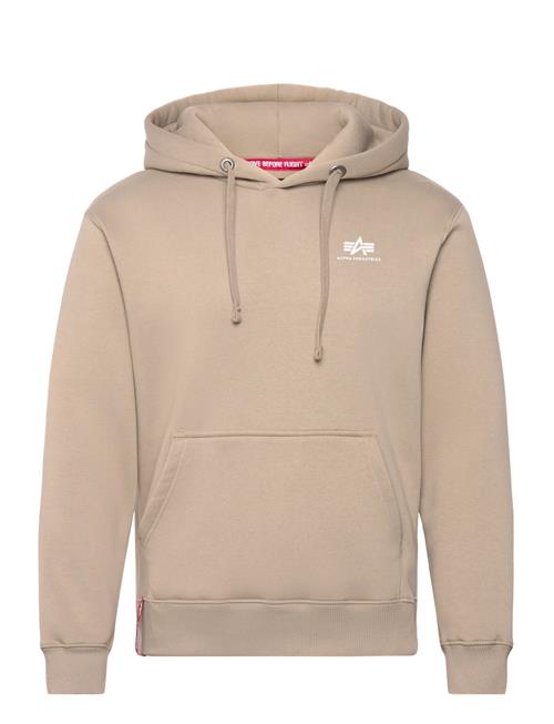 Basic Hoodie Small Logo Alpha Industries Beige