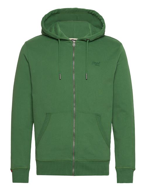Essential Logo Zip Hoodie Hb Superdry Green