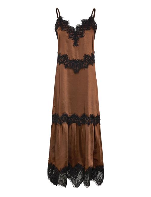 Dress With Lace Detail Coster Copenhagen Brown