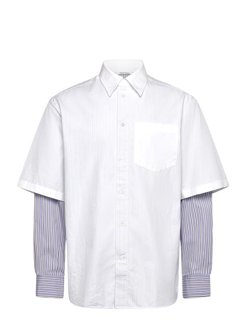 Wwdom Db Sleeve Stripe Shirt WOOD WOOD White