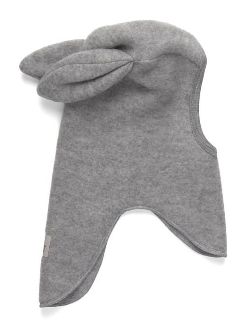 Balaclava Ears Wool Fleece Huttelihut Grey