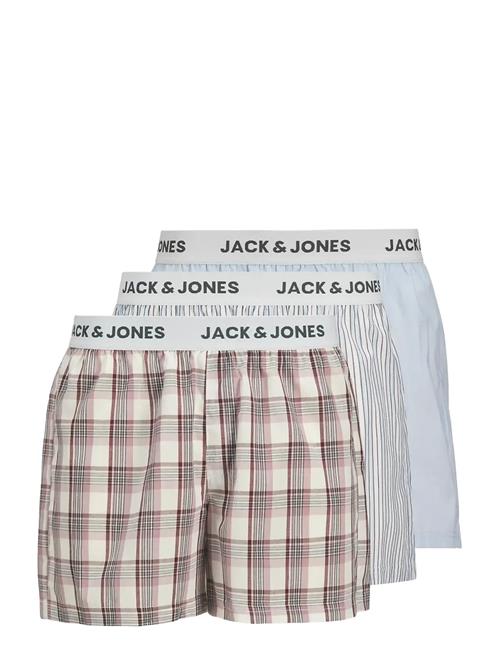 Jack & Jones Jacalvin Woven Boxers 3 Pack Ln Jack & J S Patterned