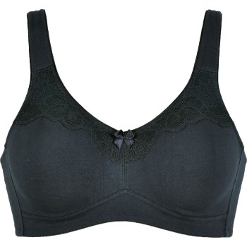 NATURANA BH Molded Cotton Soft Bra Sort bomuld D 80 Dame