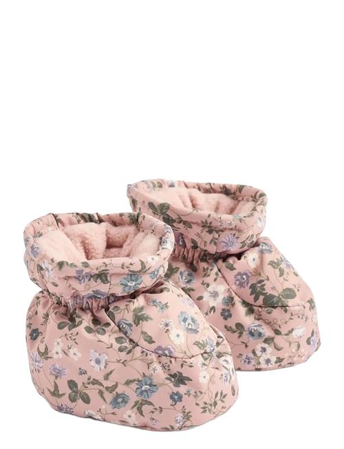 Puffer Baby Booties Fuffa Wheat Pink