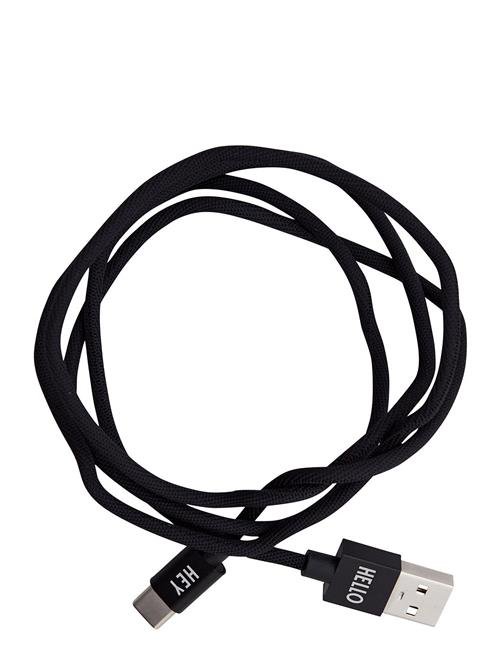 Mycable Iph Design Letters Black