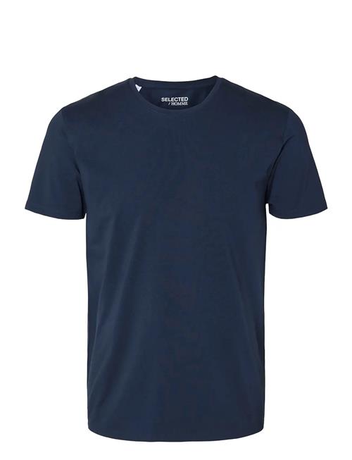 Slhnewpima Ss O-Neck Tee Noos Selected Navy
