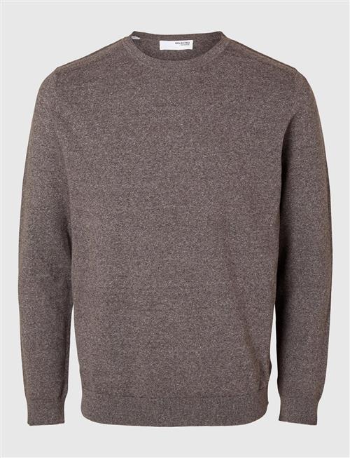 Slhberg Crew Neck Noos Selected Brown