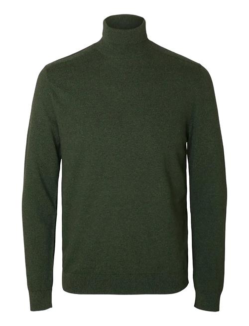 Slhberg Roll Neck Noos Selected Khaki